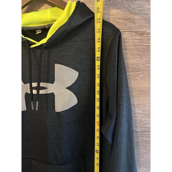 Under Armour Hoodie Sweatshirt Size Large Dark Gray - Picture 7 of 9